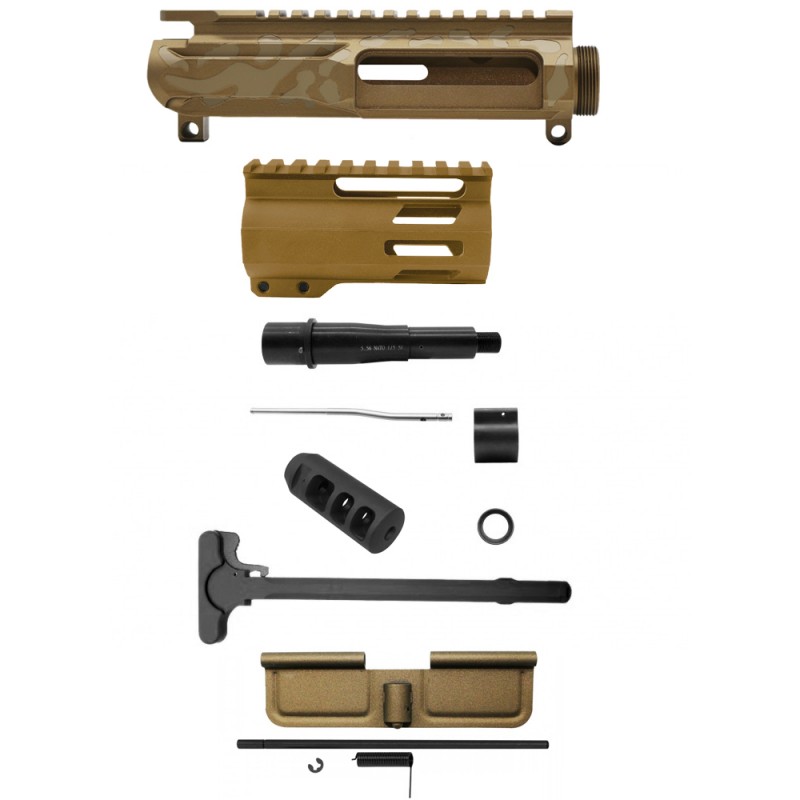 AR-15 .223/5.56 5" Barrel W/ 4'' Handguard | ''BBR CAM-FML4 MARK III''  Pistol Kit