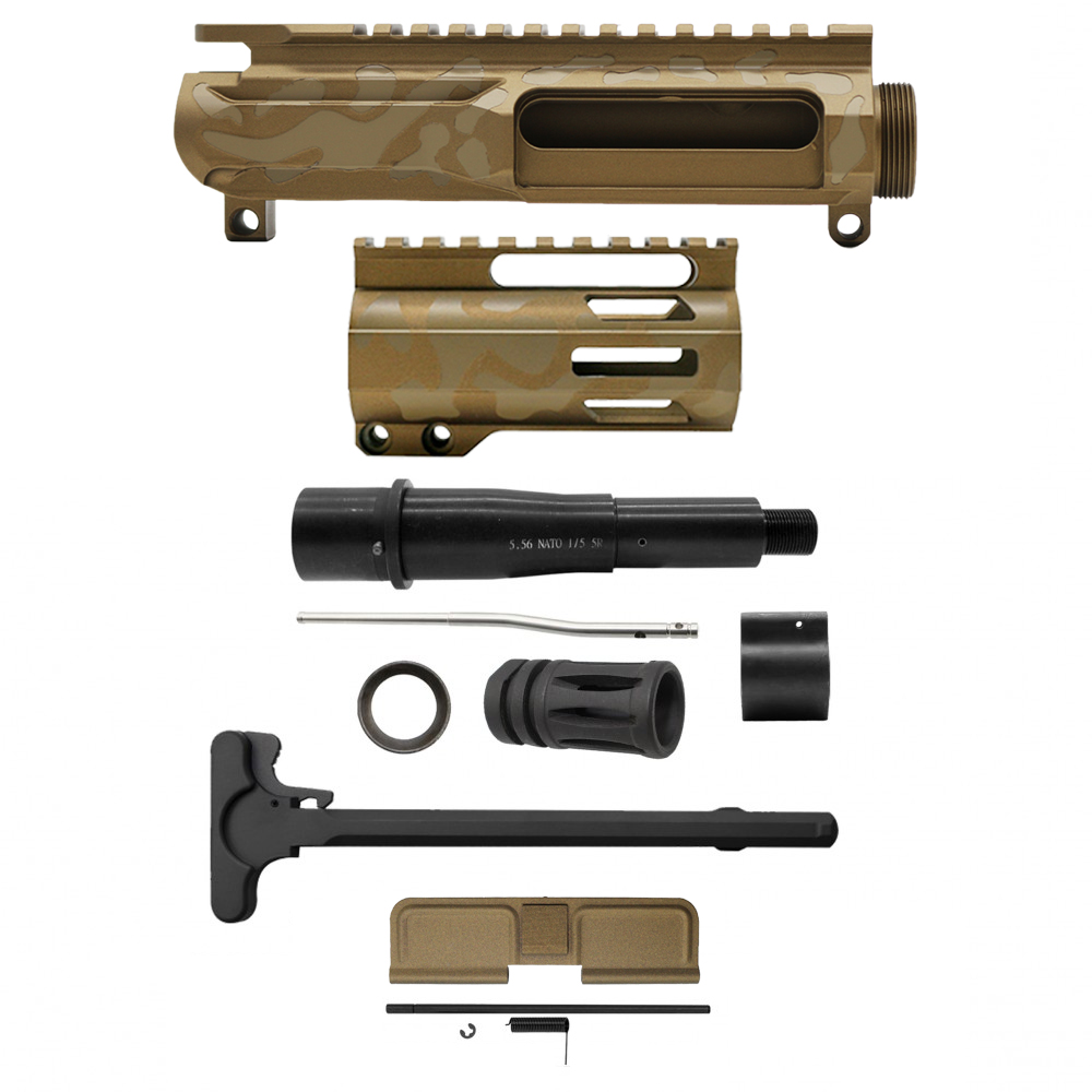 AR-15 .223/5.56 5" Barrel  W/ 4'' Handguard | ''BBR CAM-FML4'' Pistol Kit