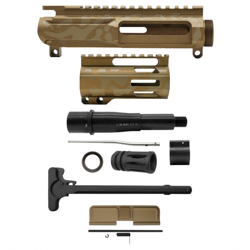 AR-15 .223/5.56 5" Barrel  W/ 4'' Handguard | ''BBR CAM-FML4'' Pistol Kit