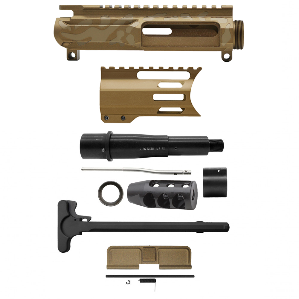 AR-15 .223/5.56 5" Barrel  W/ 4'' Handguard | ''BBR CAM-FML4C'' Pistol Kit