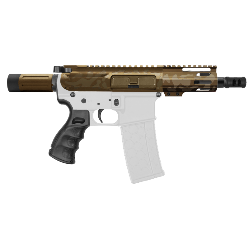 AR-15 .223/5.56 5" Barrel W/ 4'' Handguard | ''BBR CAM-FMLUS4 V2'' Pistol Kit