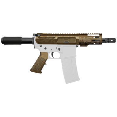 AR-15 .223/5.56 5" Barrel  W/ 4'' Handguard | ''BBR CAM-FMLUS4 V3'' Pistol Kit