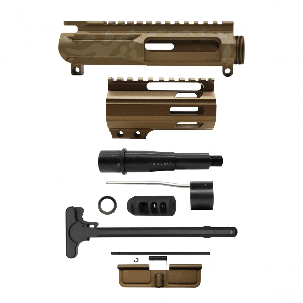 AR-15 .223/5.56 5" Barrel W/ 4'' Handguard | ''BBR CAM-FMLUS4 V4''  Pistol Kit AR-15 .223/5.56 5" Barrel W/ 4'' Handguard | ''BBR CAM-FMLUS4 V4''  Pistol Kit