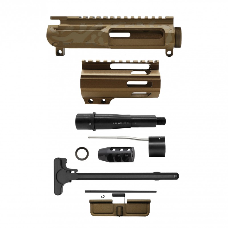 AR-15 .223/5.56 5" Barrel  W/ 4'' Handguard | ''BBR CAM-FMLUS4 V5'' Pistol Kit AR-15 .223/5.56 5" Barrel  W/ 4'' Handguard | ''BBR CAM-FMLUS4 V5'' Pistol Kit