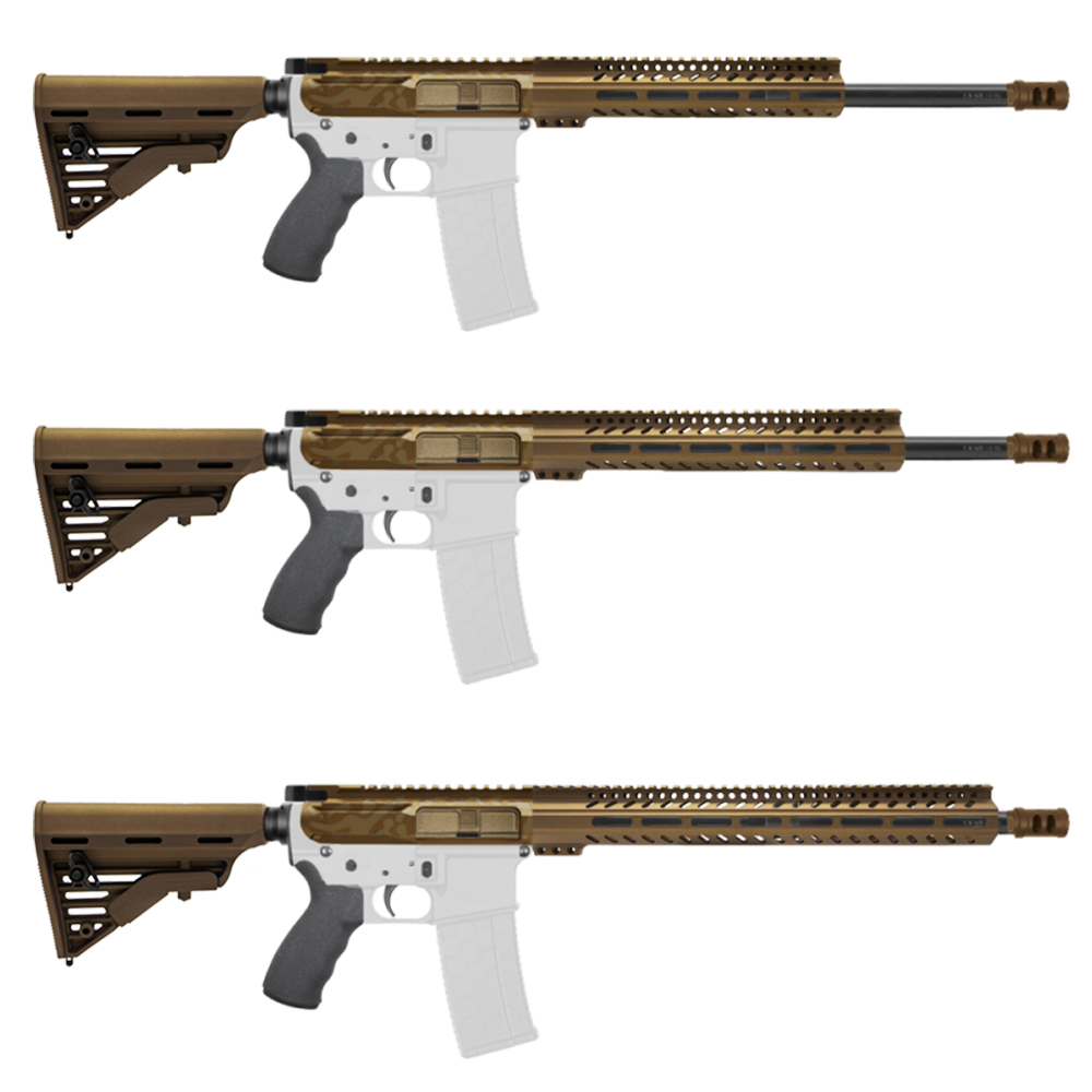 AR-15 .223/5.56 16" Barrel W/ Handguard Size Option | ''BBR CAM-FSSM'' Carbine Kit AR-15 .223/5.56 16" Barrel W/ Handguard Size Option | ''BBR CAM-FSSM'' Carbine Kit