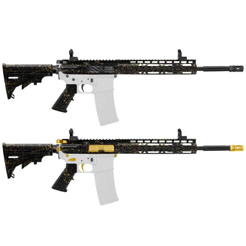 AR-15 .223/5.56 16" Barrel W/ 10'' Handguard | ''BLK-G-SPLATTER'' Carbine Kit AR-15 .223/5.56 16" Barrel W/ 10'' Handguard | ''BLK-G-SPLATTER'' Carbine Kit