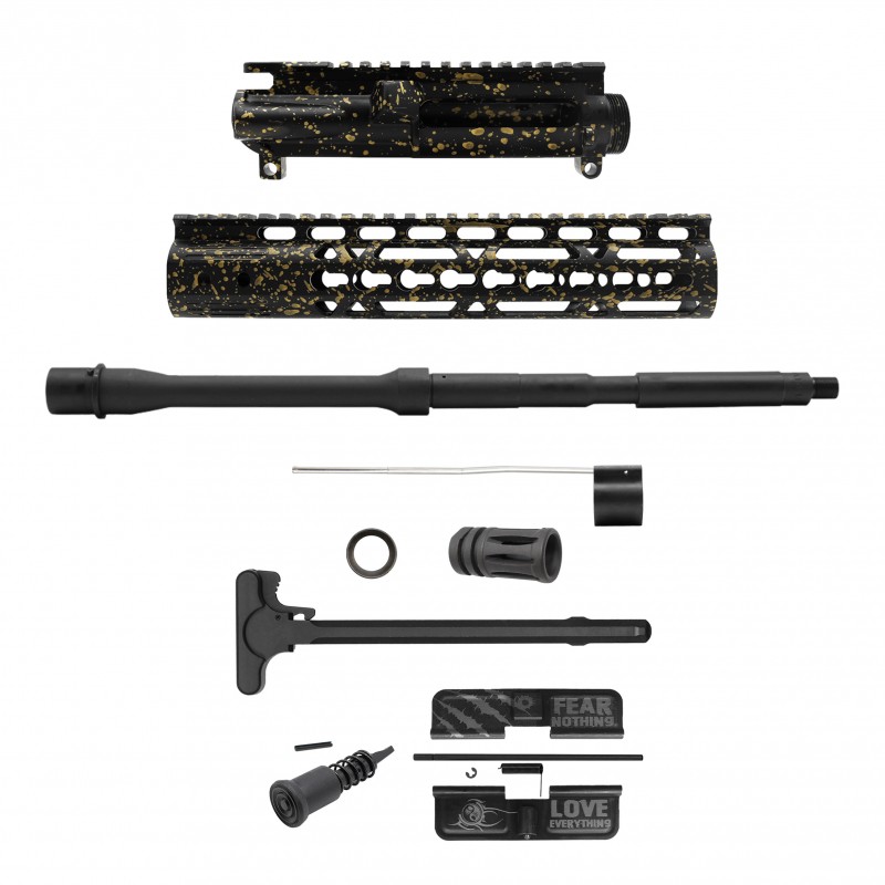 AR-15 .223/5.56 16" Barrel W/ 10'' Handguard | ''BLK-G-SPLATTER'' Carbine Kit AR-15 .223/5.56 16" Barrel W/ 10'' Handguard | ''BLK-G-SPLATTER'' Carbine Kit