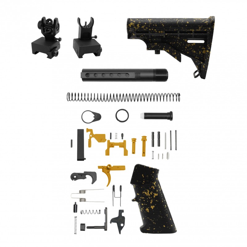 AR-15 .223/5.56 16" Barrel W/ 10'' Handguard | ''BLK-G-SPLATTER'' Carbine Kit AR-15 .223/5.56 16" Barrel W/ 10'' Handguard | ''BLK-G-SPLATTER'' Carbine Kit