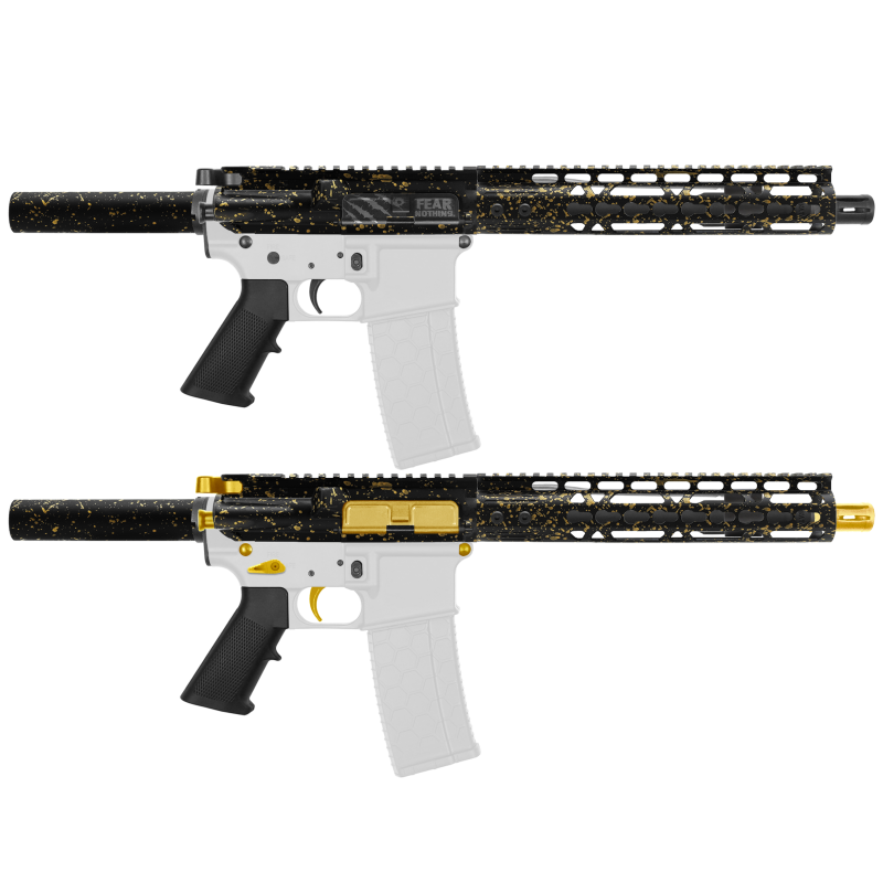 AR-15 .223/5.56 10.5" Barrel W/ 10'' Handguard | ''BLK-G-SPLATTER'' Pistol Kit AR-15 .223/5.56 10.5" Barrel W/ 10'' Handguard | ''BLK-G-SPLATTER'' Pistol Kit