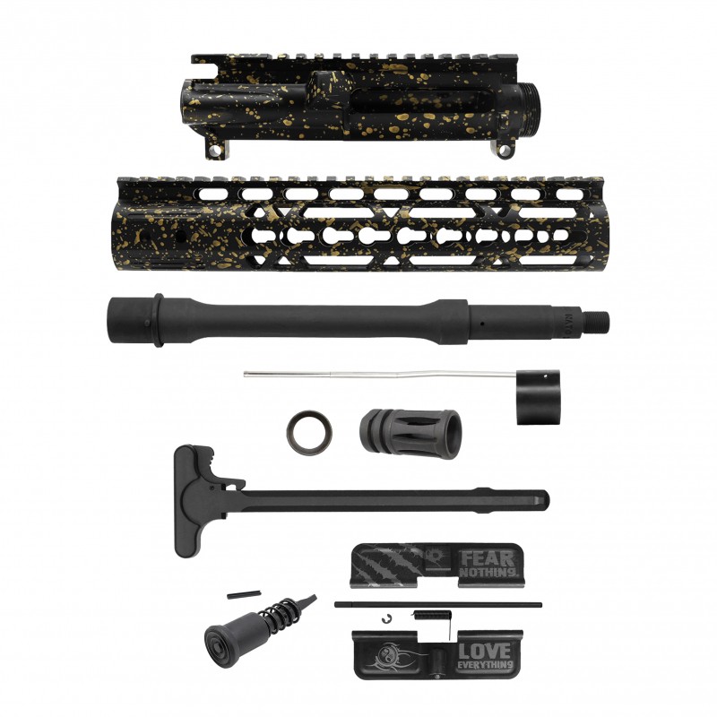 AR-15 .223/5.56 10.5" Barrel W/ 10'' Handguard | ''BLK-G-SPLATTER'' Pistol Kit AR-15 .223/5.56 10.5" Barrel W/ 10'' Handguard | ''BLK-G-SPLATTER'' Pistol Kit