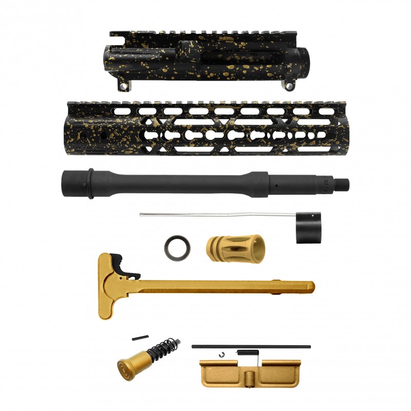 AR-15 .223/5.56 10.5" Barrel W/ 10'' Handguard | ''BLK-G-SPLATTER'' Pistol Kit AR-15 .223/5.56 10.5" Barrel W/ 10'' Handguard | ''BLK-G-SPLATTER'' Pistol Kit
