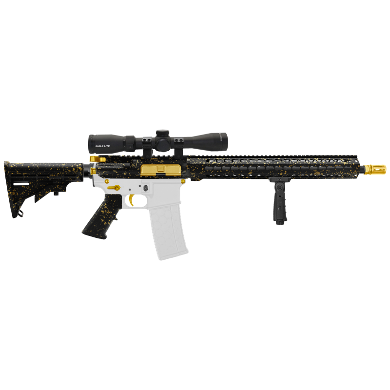 AR-15 .223/5.56 16" Barrel W/ 16'' Handguard | ''BLK-G-SPLATTER-V2'' Carbine Kit