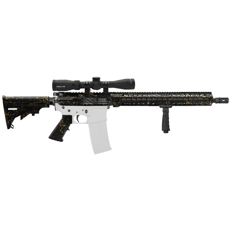 AR-15 .223/5.56 16" Barrel W/ 16'' Handguard | ''BLK-G-SPLATTER-V2'' Carbine Kit AR-15 .223/5.56 16" Barrel W/ 16'' Handguard | ''BLK-G-SPLATTER-V2'' Carbine Kit