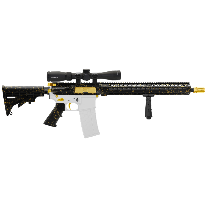 AR-15 .223/5.56 16" Barrel W/ 16'' Handguard | ''BLK-G-SPLATTER-V2'' Carbine Kit AR-15 .223/5.56 16" Barrel W/ 16'' Handguard | ''BLK-G-SPLATTER-V2'' Carbine Kit
