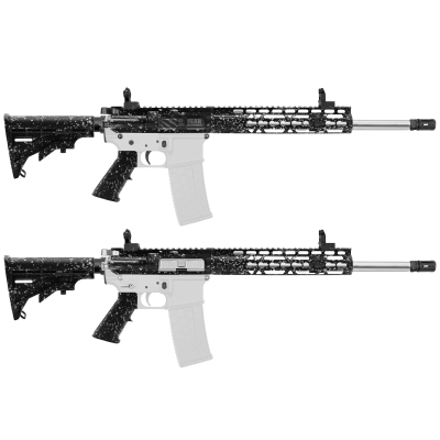 AR-15 .223/5.56 16" Barrel W/ 10'' Handguard | ''BLK-S-SPLATTER'' Carbine Kit