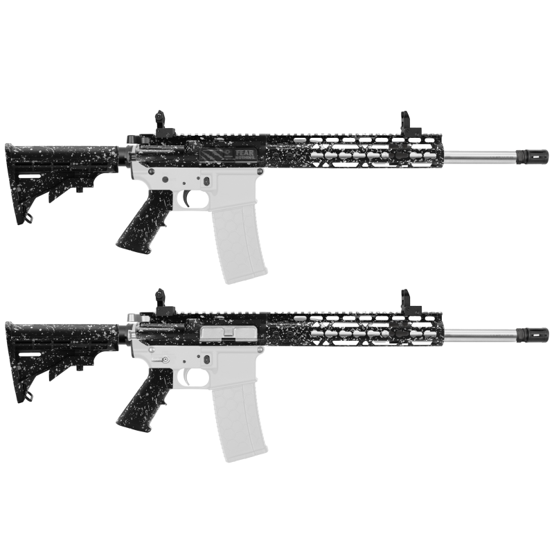 AR-15 .223/5.56 16" Barrel W/ 10'' Handguard | ''BLK-S-SPLATTER'' Carbine Kit