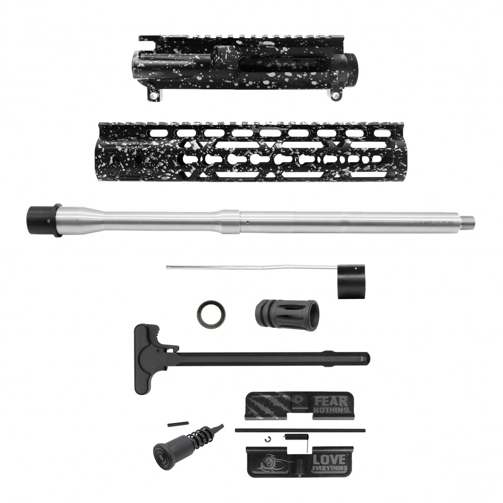 AR-15 .223/5.56 16" Barrel W/ 10'' Handguard | ''BLK-S-SPLATTER'' Carbine Kit AR-15 .223/5.56 16" Barrel W/ 10'' Handguard | ''BLK-S-SPLATTER'' Carbine Kit