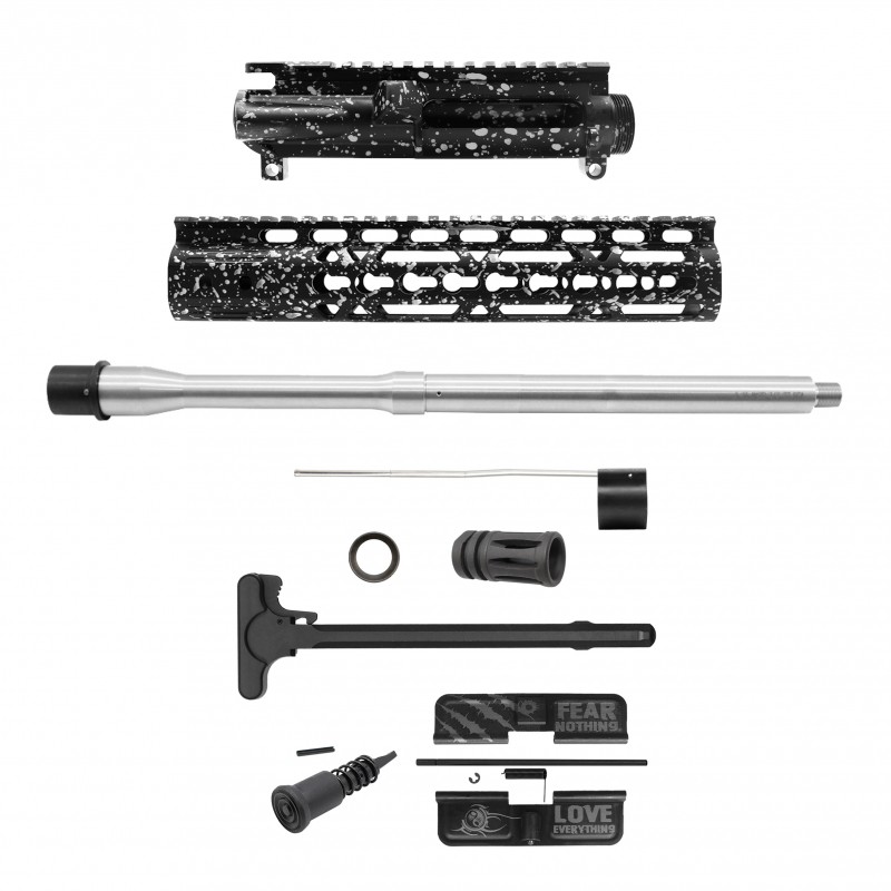 AR-15 .223/5.56 16" Barrel W/ 10'' Handguard | ''BLK-S-SPLATTER'' Carbine Kit AR-15 .223/5.56 16" Barrel W/ 10'' Handguard | ''BLK-S-SPLATTER'' Carbine Kit