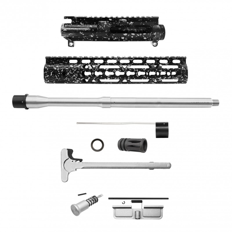 AR-15 .223/5.56 16" Barrel W/ 10'' Handguard | ''BLK-S-SPLATTER'' Carbine Kit AR-15 .223/5.56 16" Barrel W/ 10'' Handguard | ''BLK-S-SPLATTER'' Carbine Kit