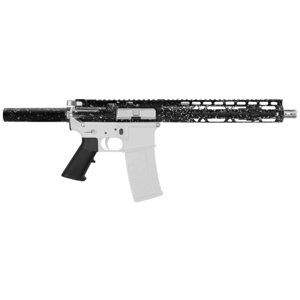 AR-15 .223/5.56 10.5" Barrel  W/ 10'' Handguard | ''BLK-S-SPLATTER'' Pistol Kit