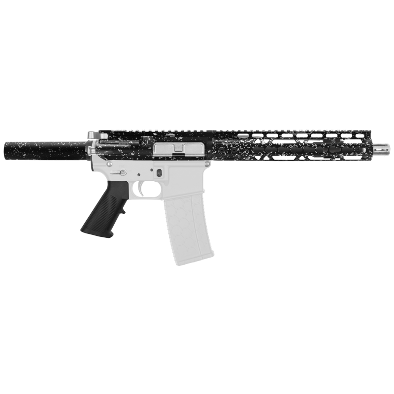 AR-15 .223/5.56 10.5" Barrel  W/ 10'' Handguard | ''BLK-S-SPLATTER'' Pistol Kit
