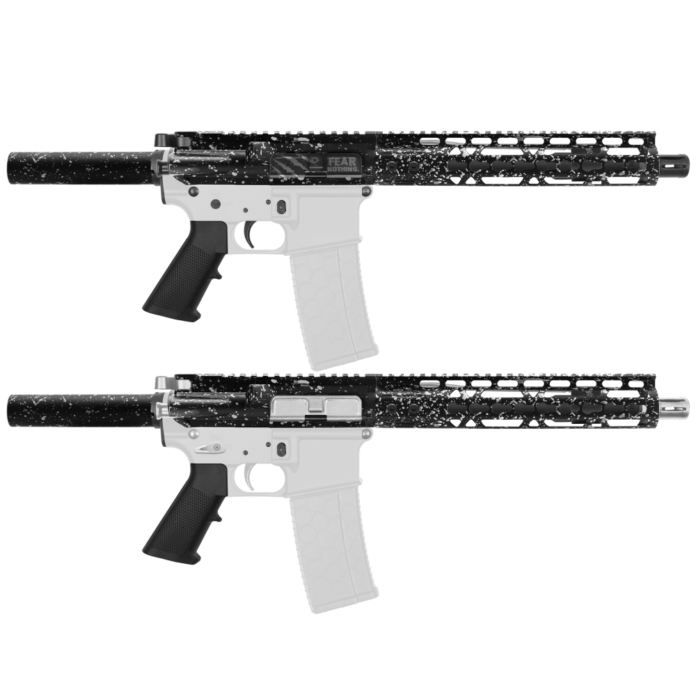 AR-15 .223/5.56 10.5" Barrel W/ 10'' Handguard | ''BLK-S-SPLATTER'' Pistol Kit AR-15 .223/5.56 10.5" Barrel W/ 10'' Handguard | ''BLK-S-SPLATTER'' Pistol Kit
