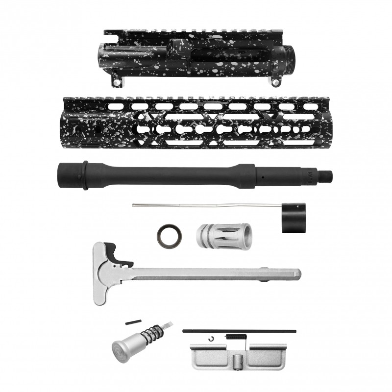 AR-15 .223/5.56 10.5" Barrel W/ 10'' Handguard | ''BLK-S-SPLATTER'' Pistol Kit AR-15 .223/5.56 10.5" Barrel W/ 10'' Handguard | ''BLK-S-SPLATTER'' Pistol Kit