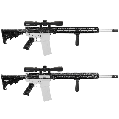 AR-15 .223 Wylde 18" Barrel W/ 16'' Handguard | ''BLK-S-SPLATTER-V2'' Carbine Kit