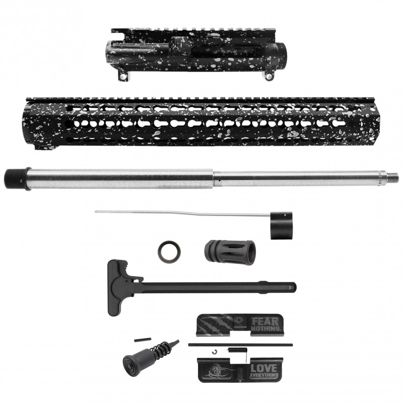 AR-15 .223 Wylde 18" Barrel W/ 16'' Handguard | ''BLK-S-SPLATTER-V2'' Carbine Kit AR-15 .223 Wylde 18" Barrel W/ 16'' Handguard | ''BLK-S-SPLATTER-V2'' Carbine Kit