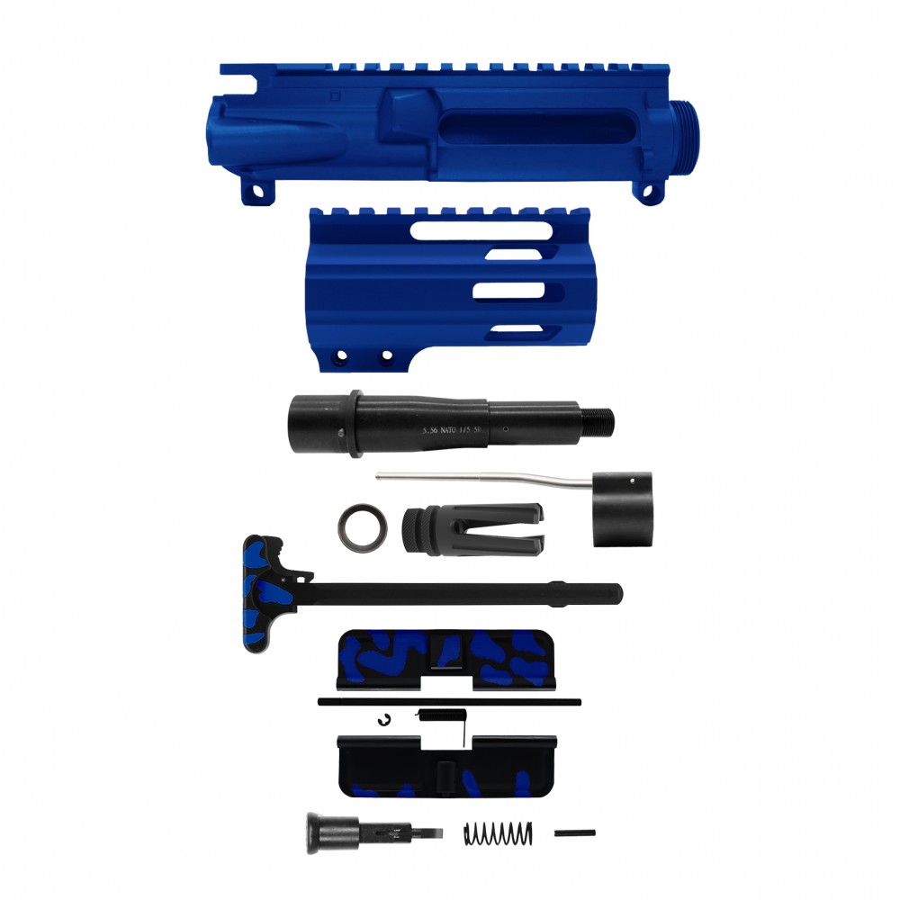 AR-15 .223/5.56 5" BARREL W/ 4'' HANDGUARD | ''BLU CAM-FMLUS4 V3'' PISTOL KIT AR-15 .223/5.56 5" BARREL W/ 4'' HANDGUARD | ''BLU CAM-FMLUS4 V3'' PISTOL KIT