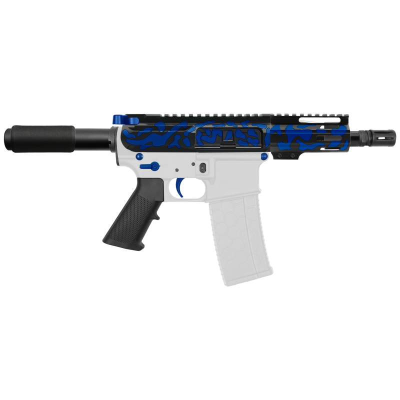 AR-15 .223/5.56 5" BARREL W/ 4'' HANDGUARD | ''BLU CAM-FMLUS4'' PISTOL KIT