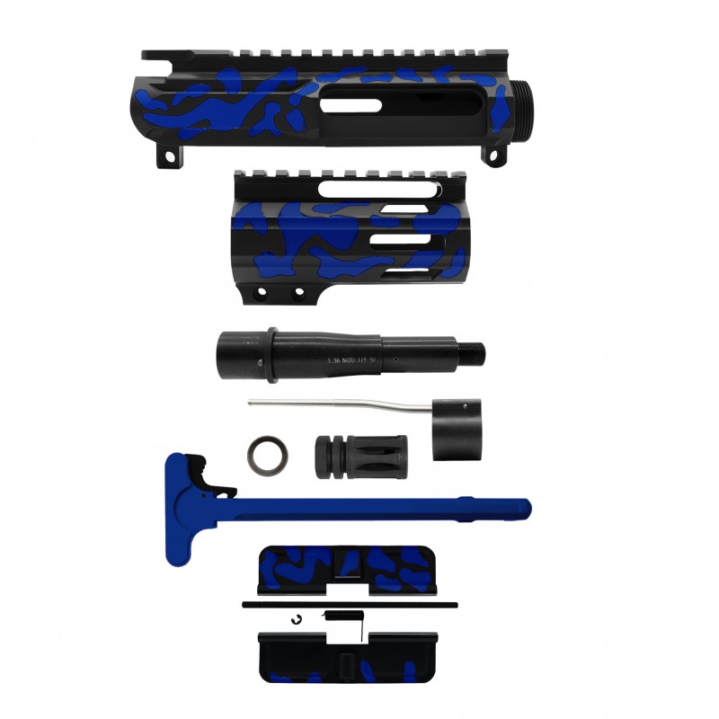 AR-15 .223/5.56 5" BARREL W/ 4'' HANDGUARD | ''BLU CAM-FMLUS4'' PISTOL KIT