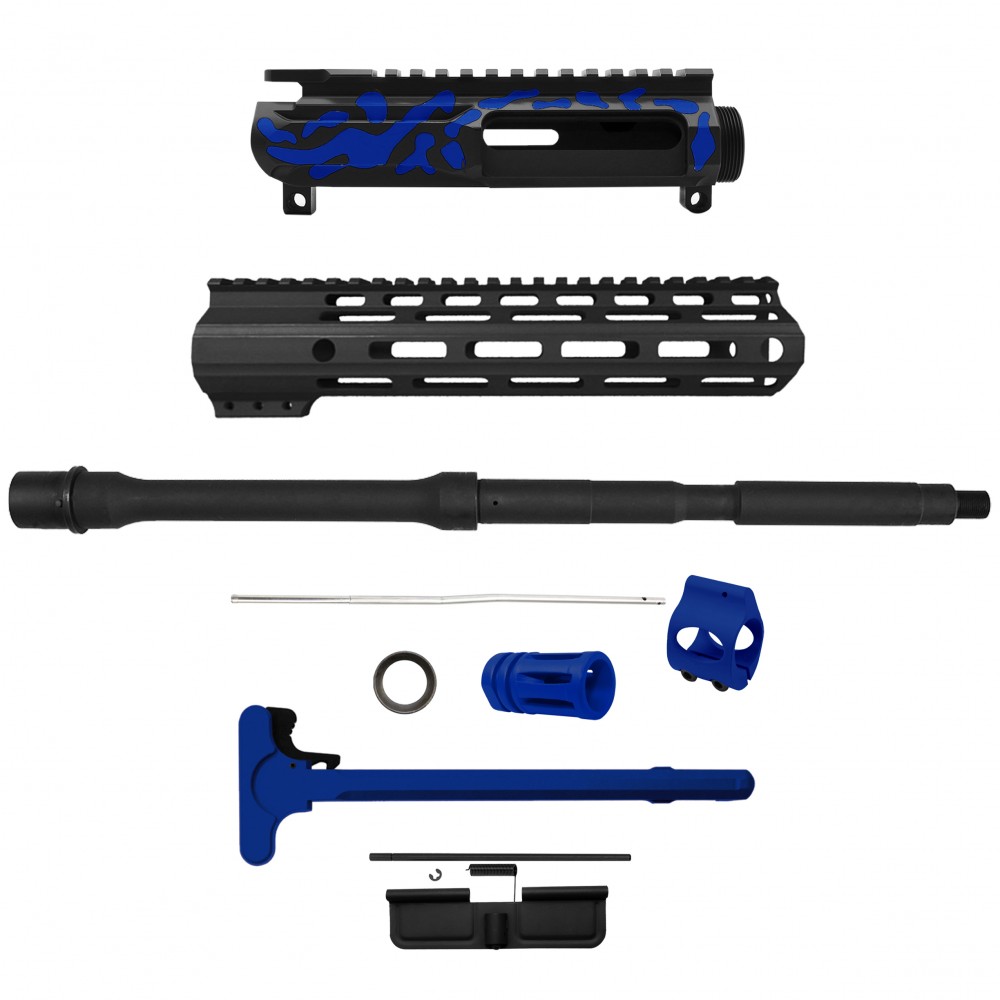 AR-15 .223/5.56 16" BARREL W/ HANDGUARD SIZE OPTION | ''BLU CAM-FMLUSD'' CARBINE KIT