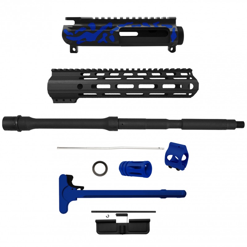 AR-15 .223/5.56 16" BARREL W/ HANDGUARD SIZE OPTION | ''BLU CAM-FMLUSD'' CARBINE KIT