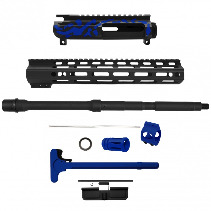 AR-15 .223/5.56 16" BARREL W/ HANDGUARD SIZE OPTION | ''BLU CAM-FMLUSD'' CARBINE KIT