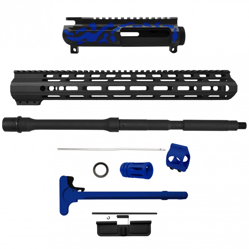 AR-15 .223/5.56 16" BARREL W/ HANDGUARD SIZE OPTION | ''BLU CAM-FMLUSD'' CARBINE KIT