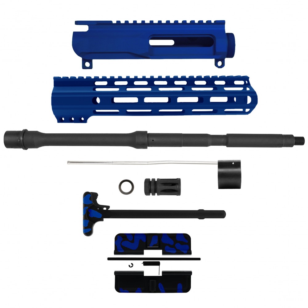 AR-15 .223/5.56 16" BARREL W/ HANDGUARD SIZE OPTION | ''BLU CAM-FMLUSD-V2'' CARBINE KIT