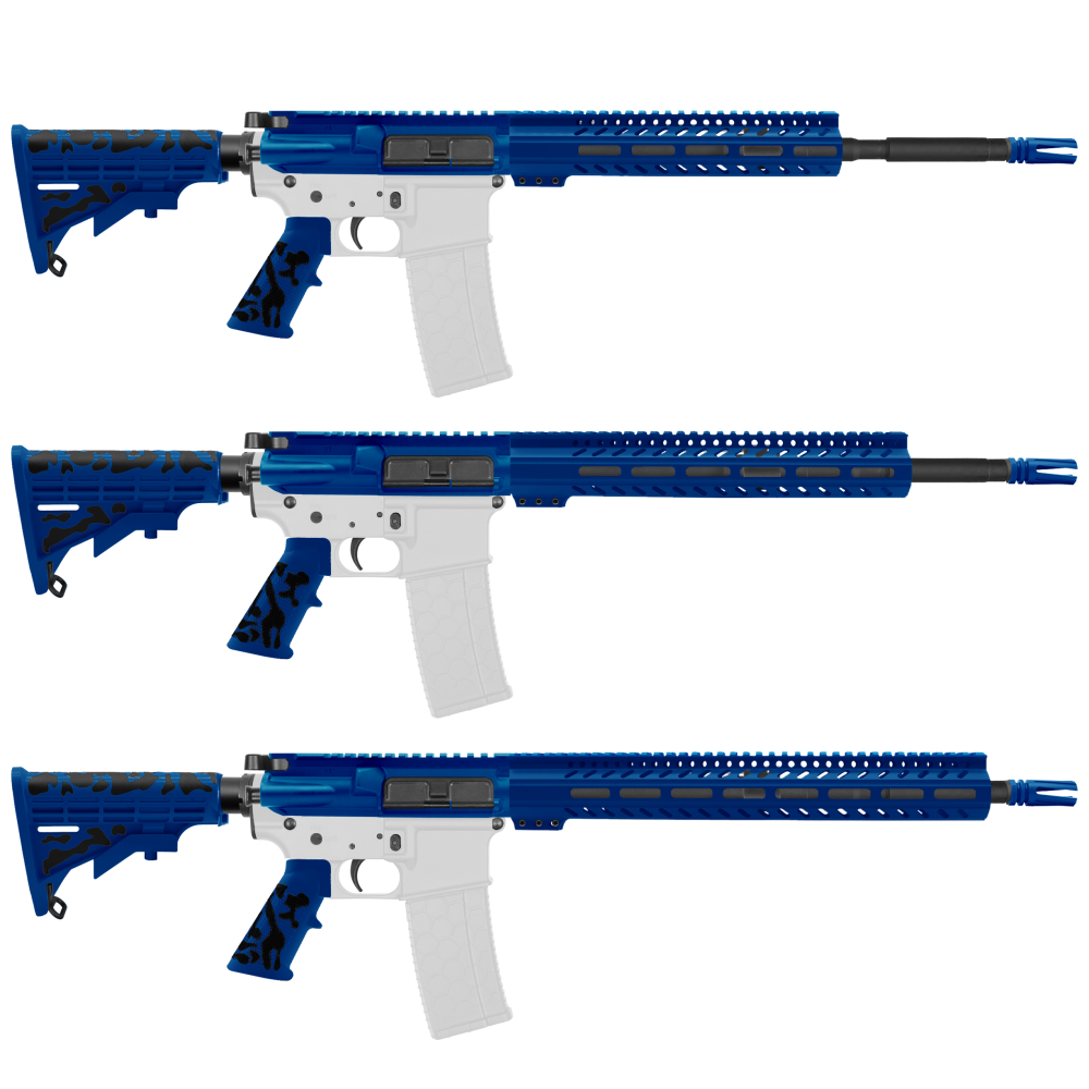 AR-15 .223/5.56 16" BARREL W/ HANDGUARD SIZE OPTION | ''BLU CAM-FSSM'' CARBINE KIT