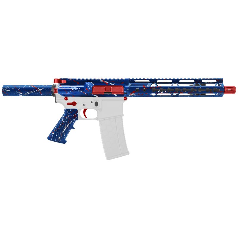 AR-15 .223/5.56 10.5" Barrel  W/ 10'' Handguard | ''BLU-RW-SPLATTER'' Pistol Kit