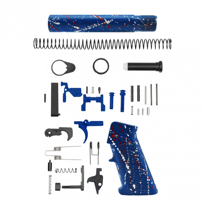 AR-15 .223/5.56 10" Barrel W/ 10'' Handguard | ''BLU-RW-SPLATTER'' Pistol Kit AR-15 .223/5.56 10" Barrel W/ 10'' Handguard | ''BLU-RW-SPLATTER'' Pistol Kit