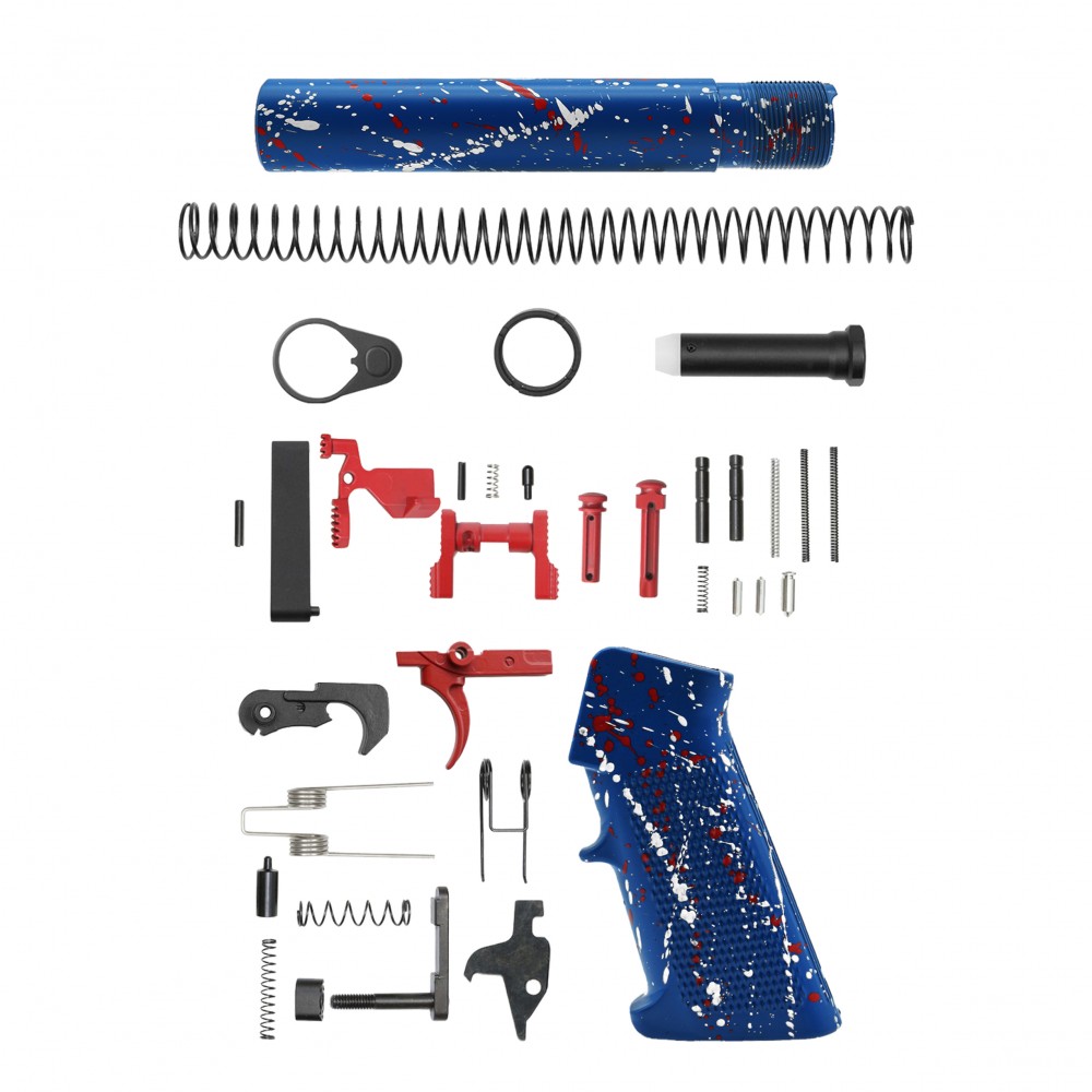 AR-15 .223/5.56 10" Barrel W/ 10'' Handguard | ''BLU-RW-SPLATTER'' Pistol Kit AR-15 .223/5.56 10" Barrel W/ 10'' Handguard | ''BLU-RW-SPLATTER'' Pistol Kit