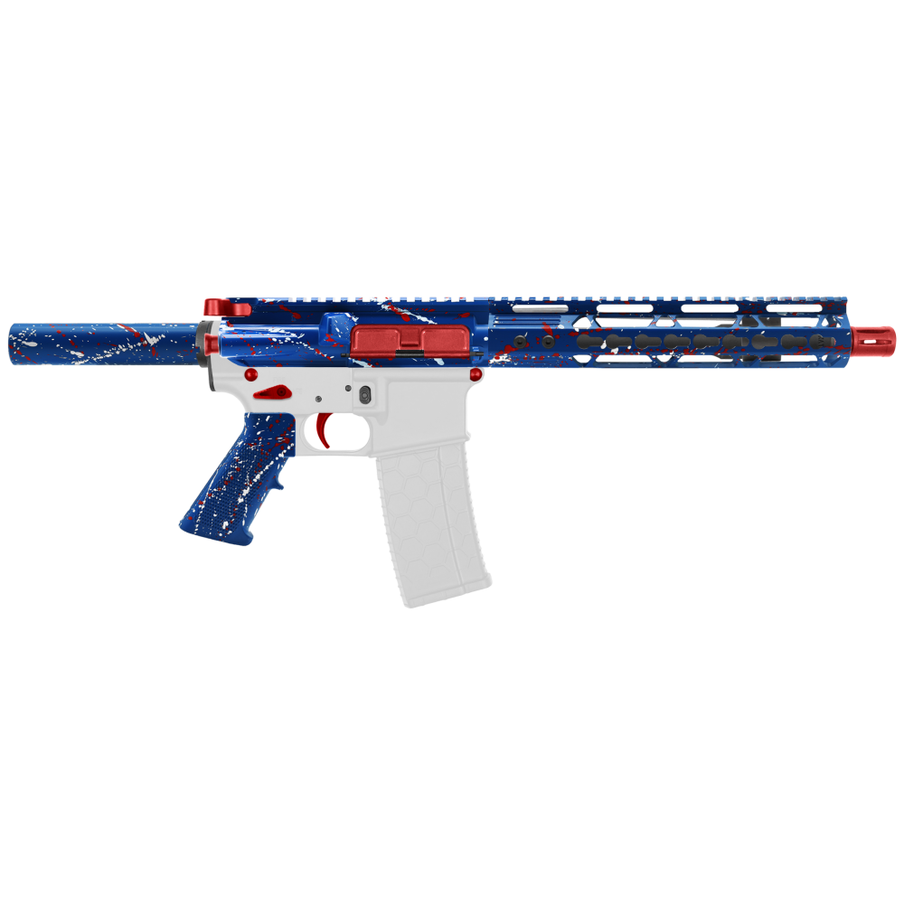 AR-15 .223/5.56 10" Barrel W/ 10'' Handguard | ''BLU-RW-SPLATTER'' Pistol Kit AR-15 .223/5.56 10" Barrel W/ 10'' Handguard | ''BLU-RW-SPLATTER'' Pistol Kit