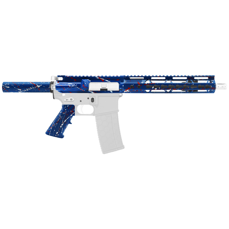 AR-15 .223/5.56 10" Barrel W/ 10'' Handguard | ''BLU-RW-SPLATTER'' Pistol Kit AR-15 .223/5.56 10" Barrel W/ 10'' Handguard | ''BLU-RW-SPLATTER'' Pistol Kit