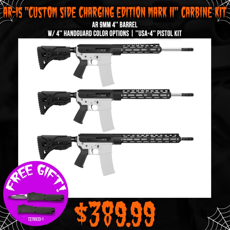 AR-15 .223/5.56 16" Barrel W/12'' 15" Handguard Option | AR-15 ''CUSTOM SIDE CHARGING EDITION MARK II'' Carbine Kit AR-15 .223/5.56 16" Barrel W/12'' 15" Handguard Option | AR-15 ''CUSTOM SIDE CHARGING EDITION MARK II'' Carbine Kit
