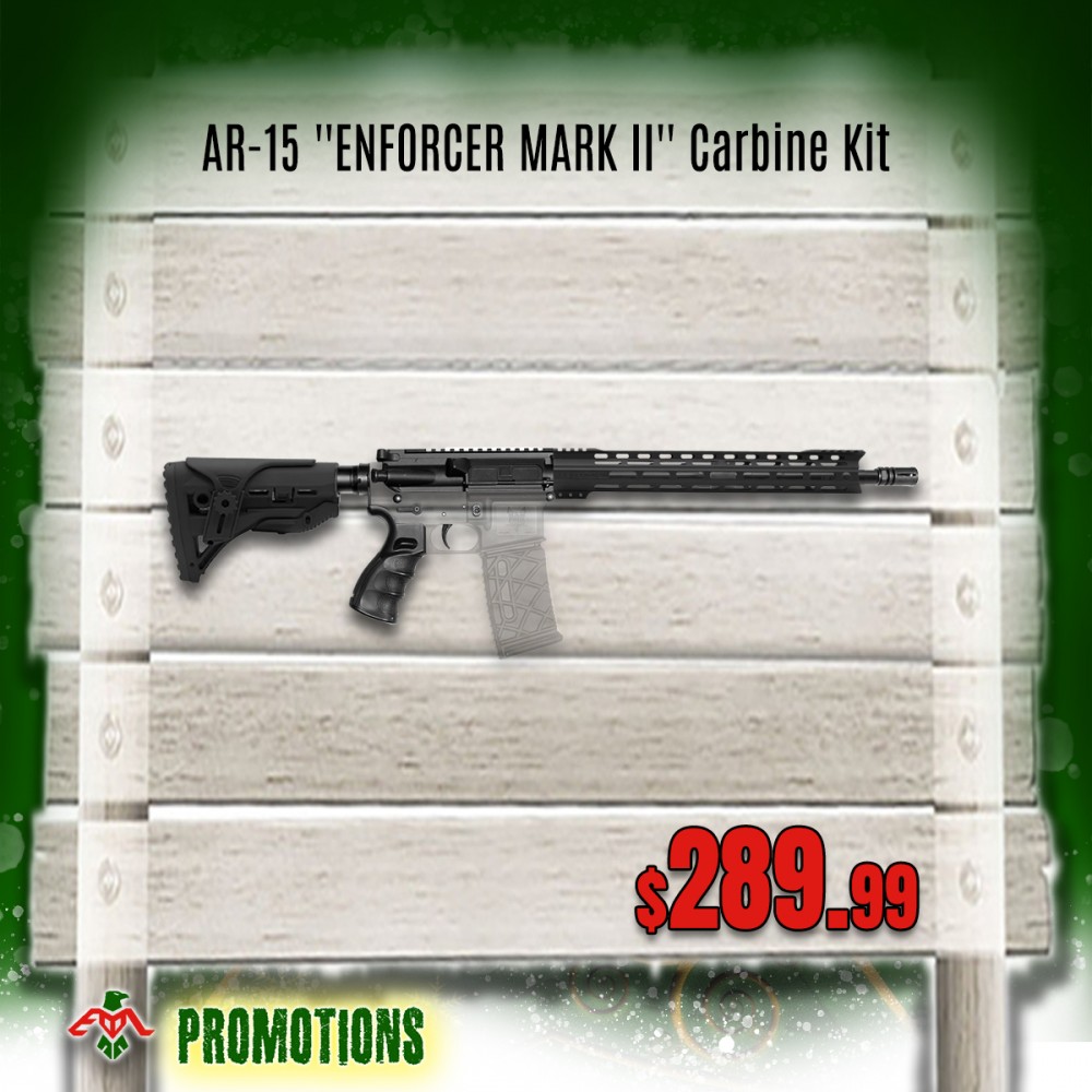 AR-15 .223/5.56 16" Barrel W/ 10'' 12" 15'' Handguard option | ''ENFORCER MARK II'' Carbine Kit