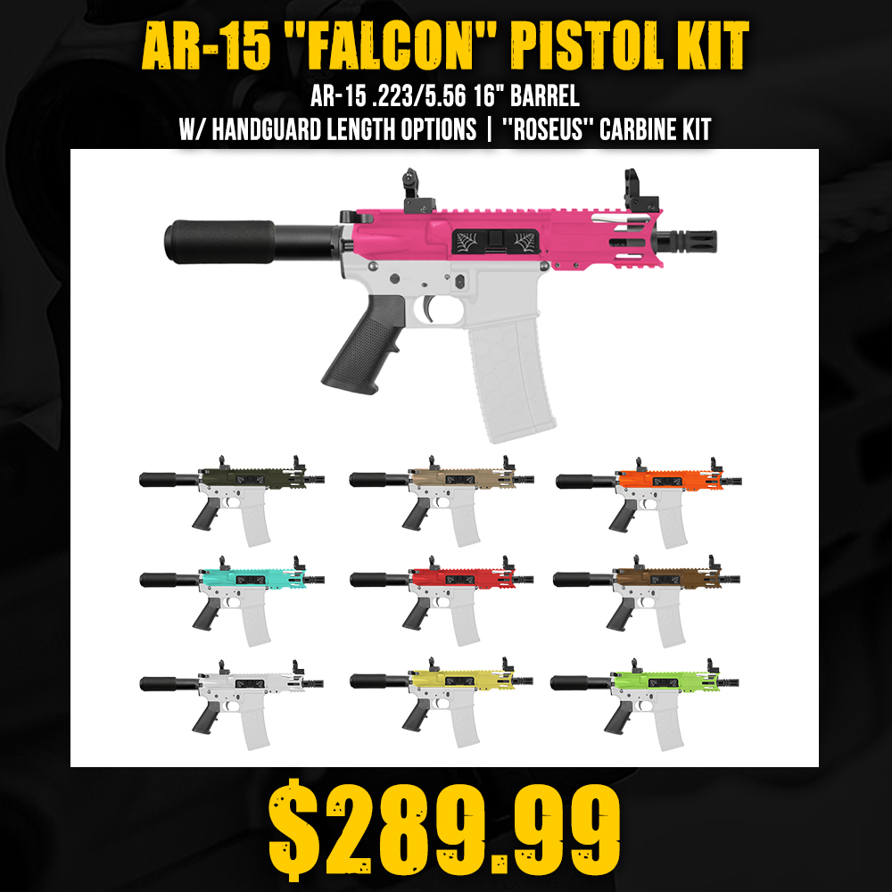 AR-15 .223/5.56 5" Barrel 4" Handguard M Lok| ''FALCON'' Pistol Kit