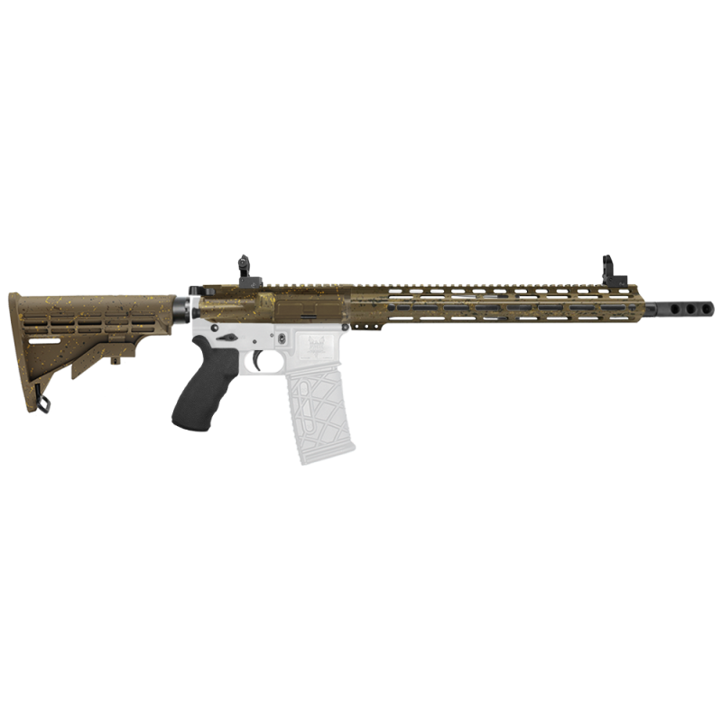 AR-15 .223/5.56 16" Barrel  W/ 15'' Handguard | ''FDE SPLATTER MARK III'' Carbine Kit