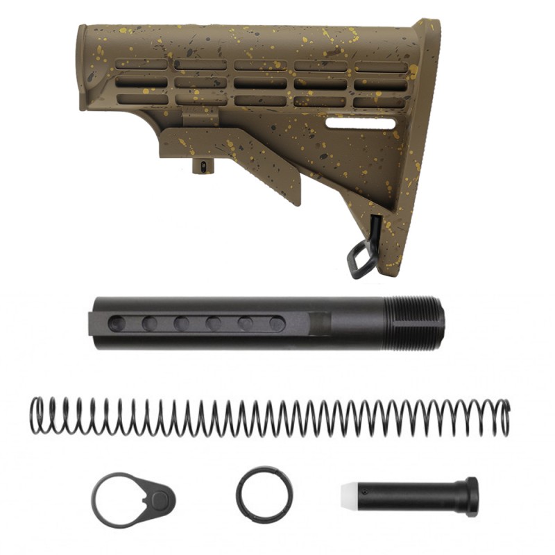 AR-15 .223/5.56 16" Barrel  W/ 15'' Handguard | ''FDE SPLATTER MARK III'' Carbine Kit