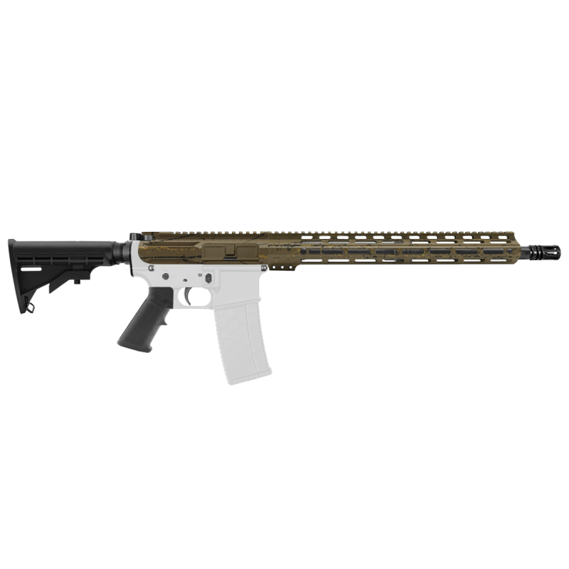 AR-15 .223/5.56 16" Barrel  W/ 15'' Handguard | ''FDE SPLATTER'' Carbine Kit