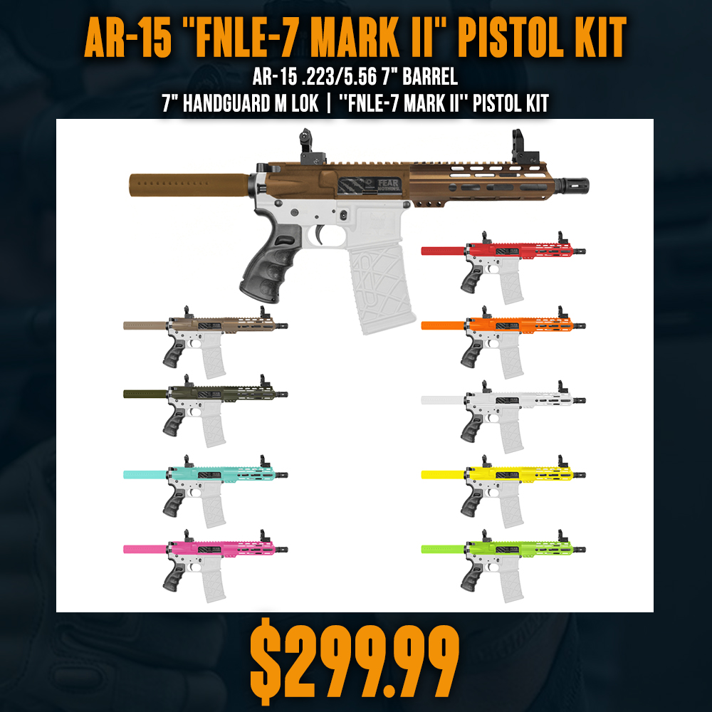 AR-15 .223/5.56 7" Barrel 7" Handguard M Lok| ''FNLE-7 MARK II'' Pistol Kit